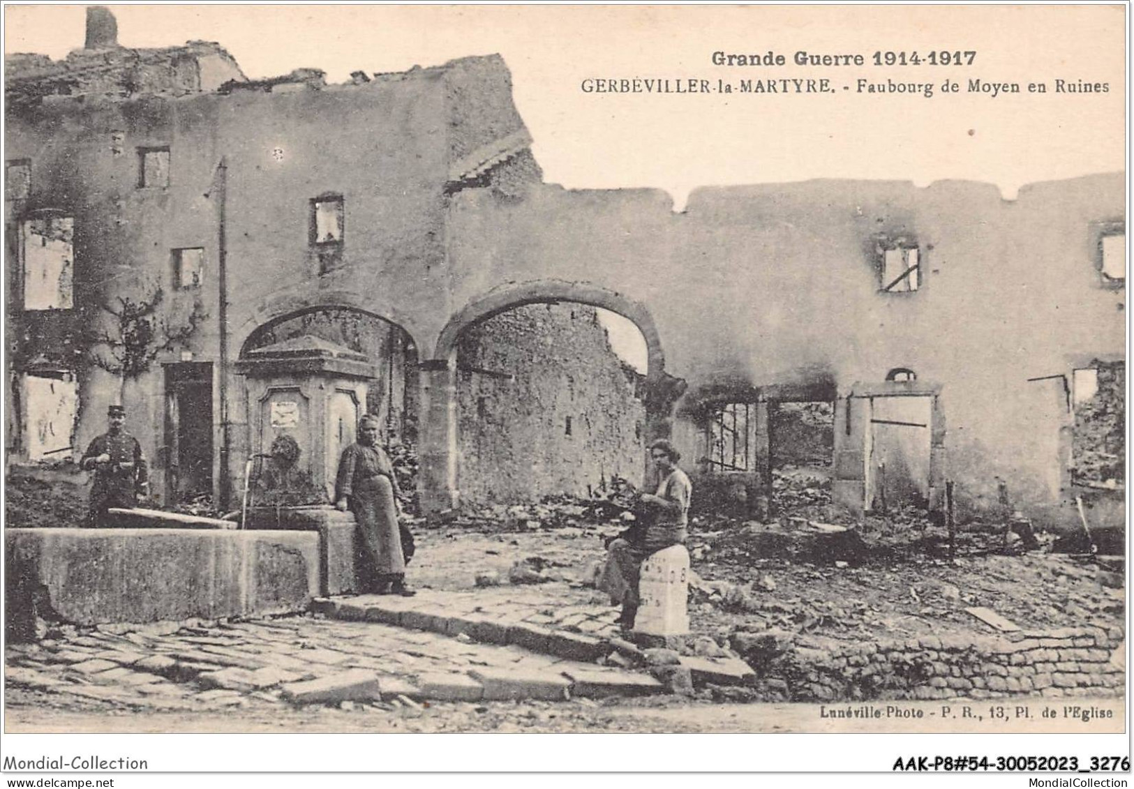 AAKP8-54-0665 - GERBEVILLER - La Martyre - Faubourg De Moyen En Ruines - Gerbeviller