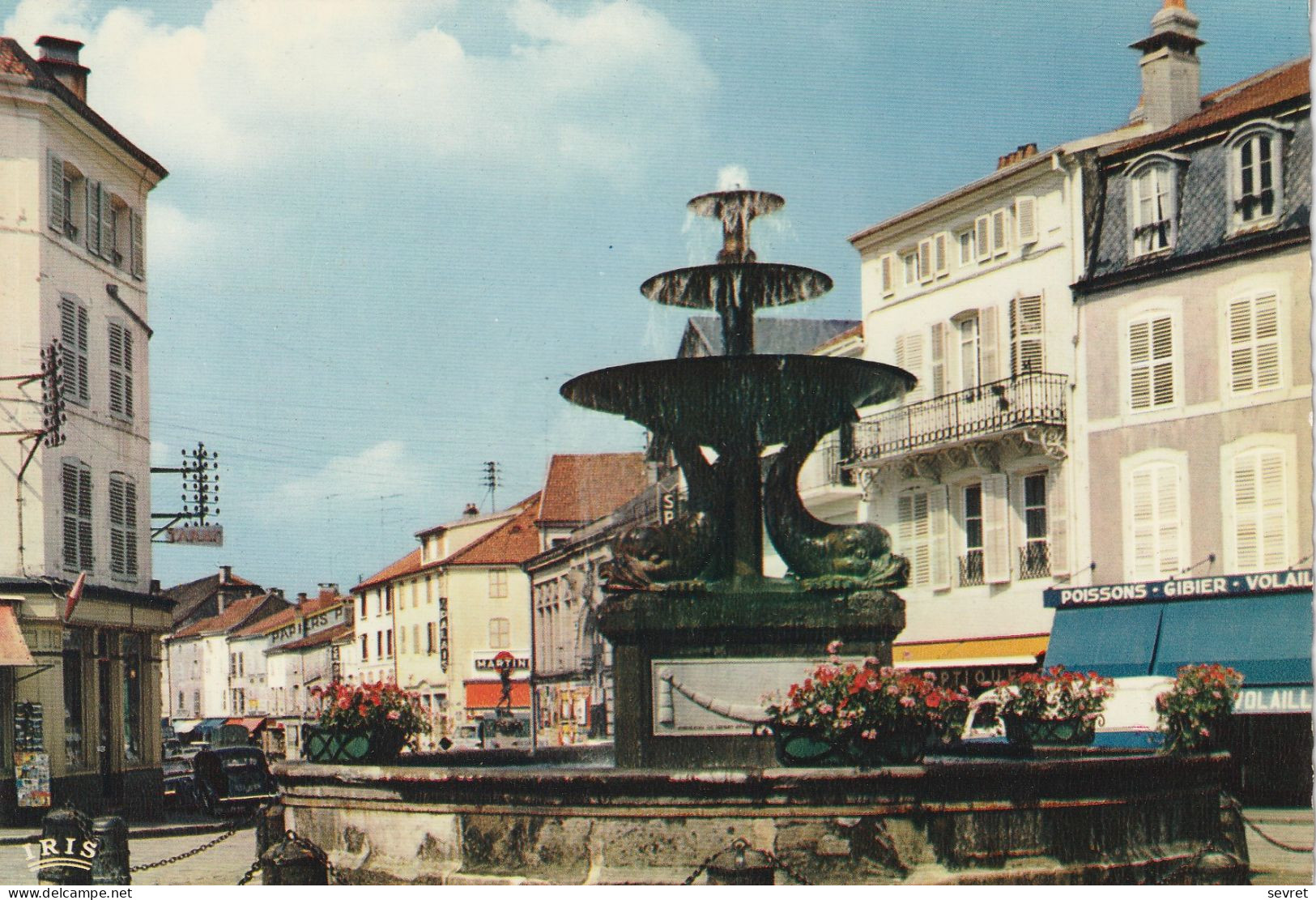 REMIREMONT - La Fontaine Des Dauphins - Place De La Courtine    CPM - Remiremont