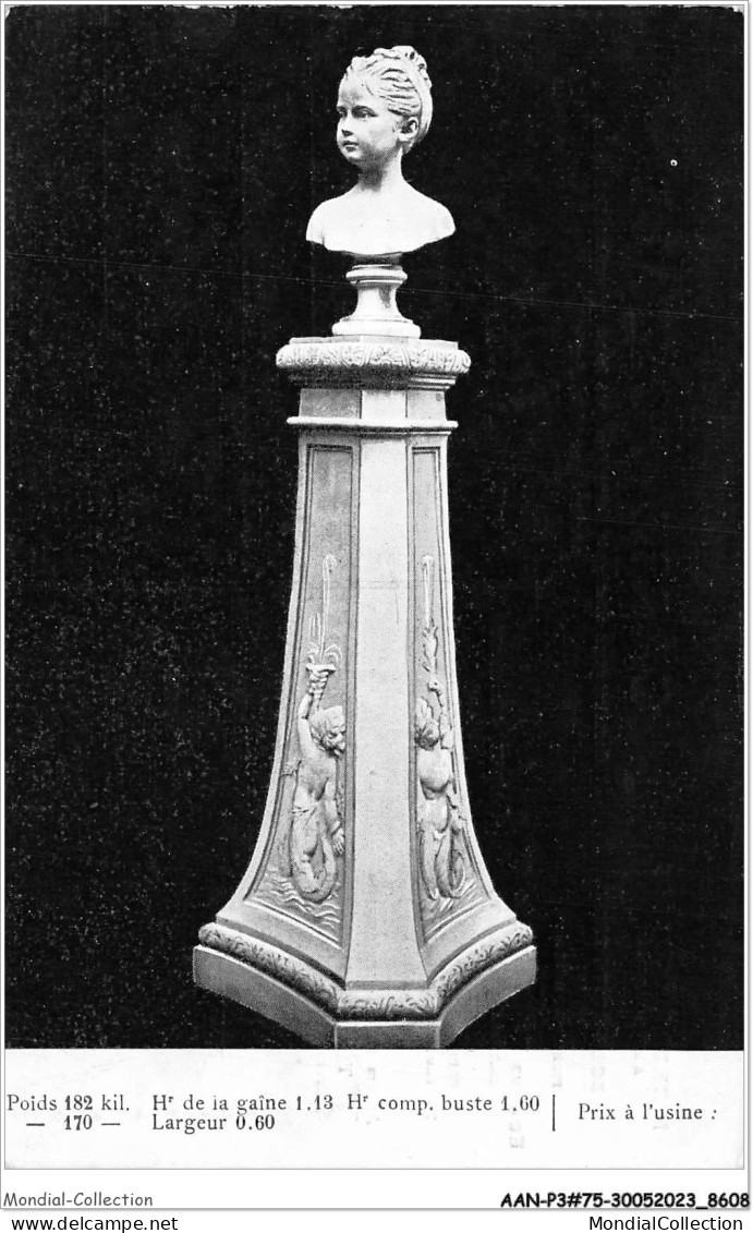 AANP3-75-0240 - Statue - Buste D'une Fillette - Sculpturen