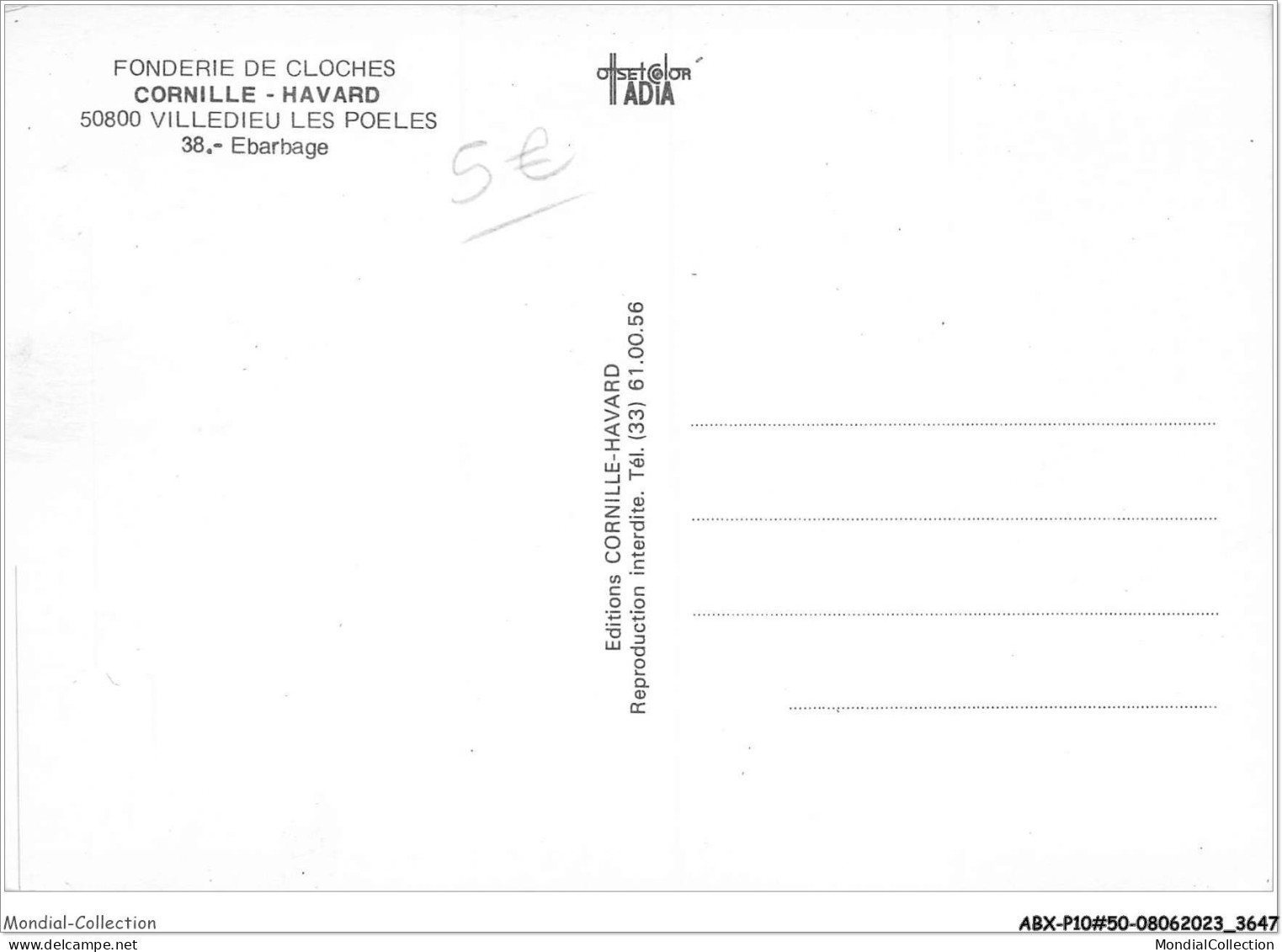 ABXP10-50-0817 - VILLEDIEU-LES-POELES - Fonderie De Cloche - Hebarhage  - Villedieu