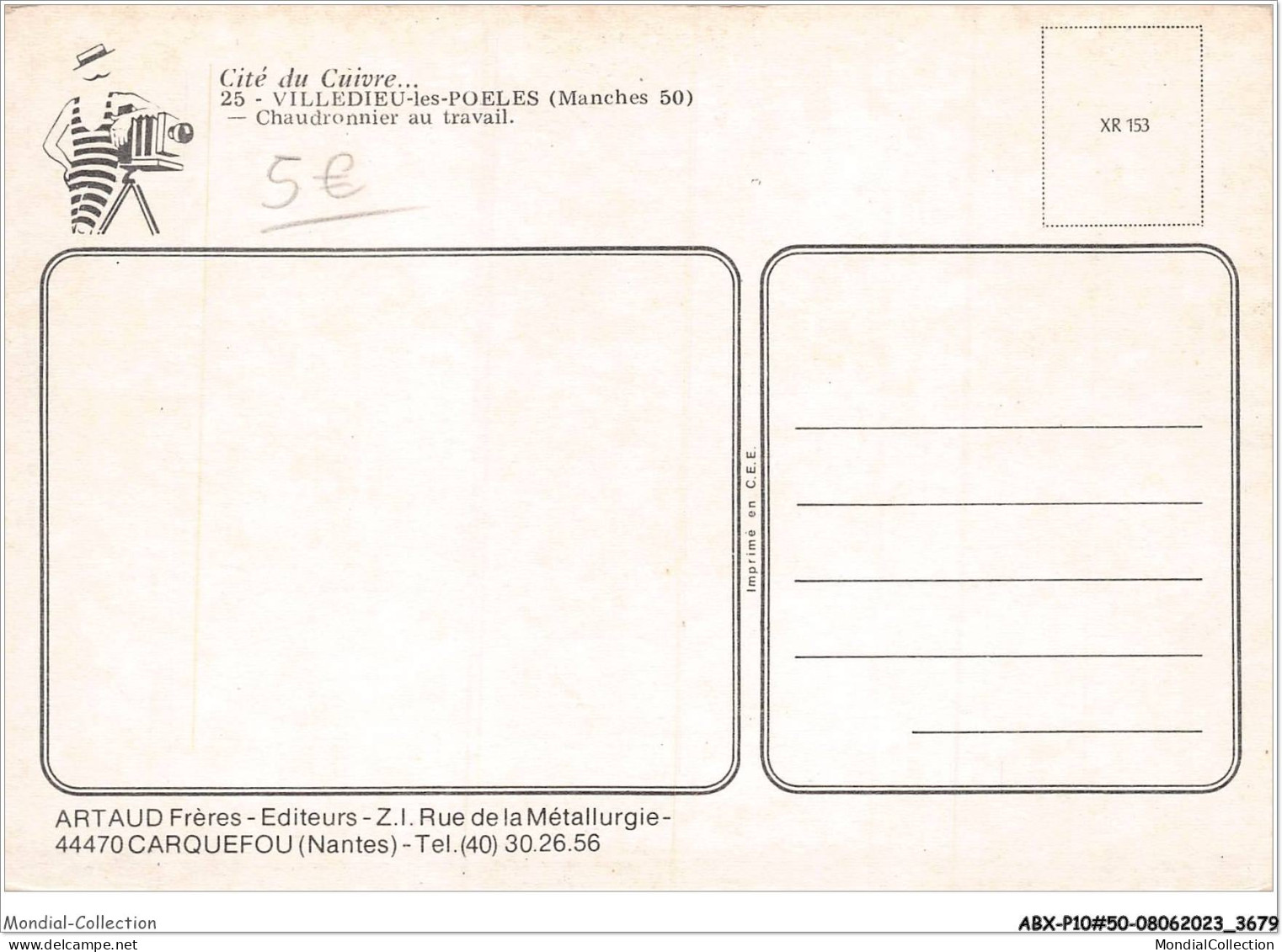 ABXP10-50-0833  - VILLEDIEU-LES-POELES - Chaudronnier Au Travail  - Villedieu