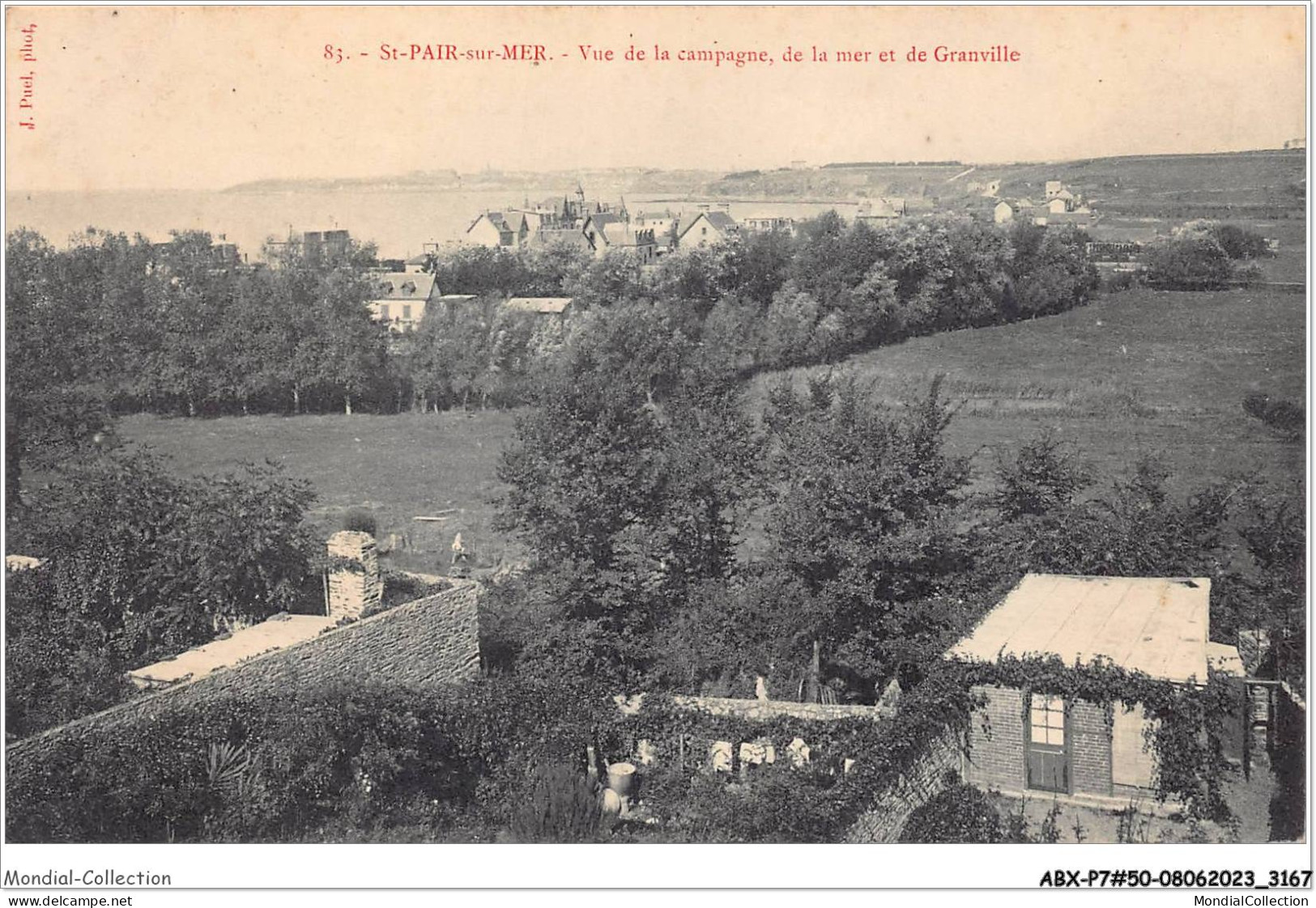 ABXP7-50-0574 - SAINT-PAIR-SUR-MER - Vue De La Campagne - De La Mer Et De GRANVILLE - Saint Pair Sur Mer