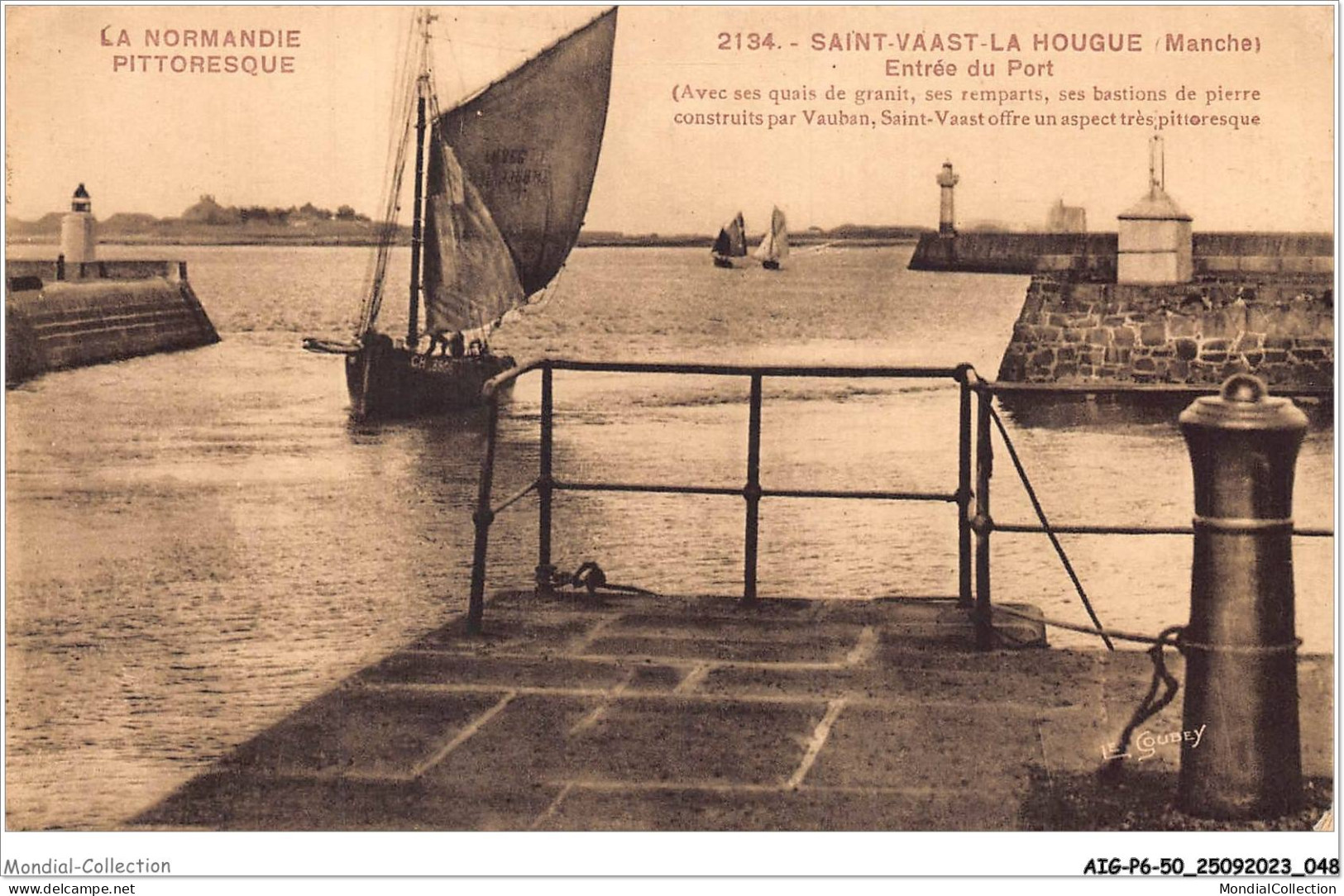 AIGP6-50-0617 - SAINT-VAAST-LA HOUGUE - Entrée Du Port  - Saint Vaast La Hougue