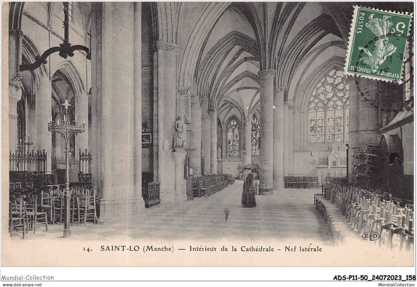 ADSP11-50-1062 - SAINT-LO - Interieur De La Cathedrale - Nef Laterale - Saint Lo