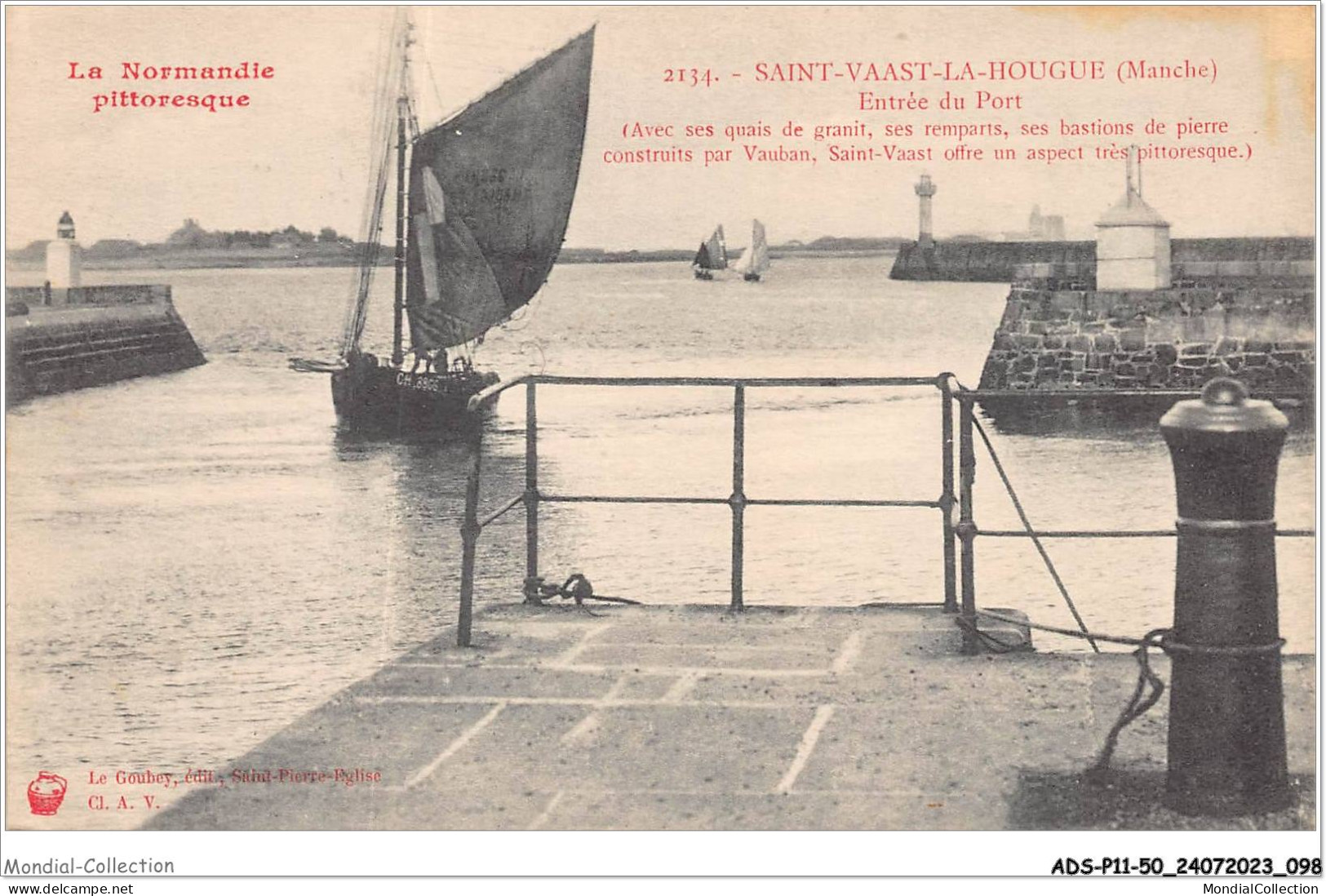 ADSP11-50-1032 - SAINT-VAAST-LA-HOUGUE - Entrée Du Port - Saint Vaast La Hougue