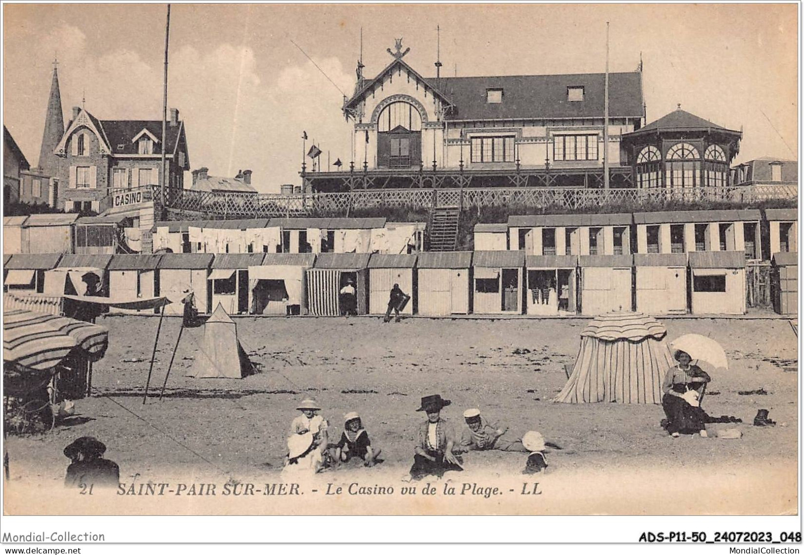 ADSP11-50-1007 - SAINT-PAIR-SUR-MER - Le Casino Vu De La Plage - Saint Pair Sur Mer