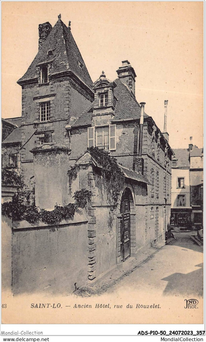 ADSP10-50-0956 - SAINT-LO - Ancien Hotel - Rue Du Rouxelet - Saint Lo