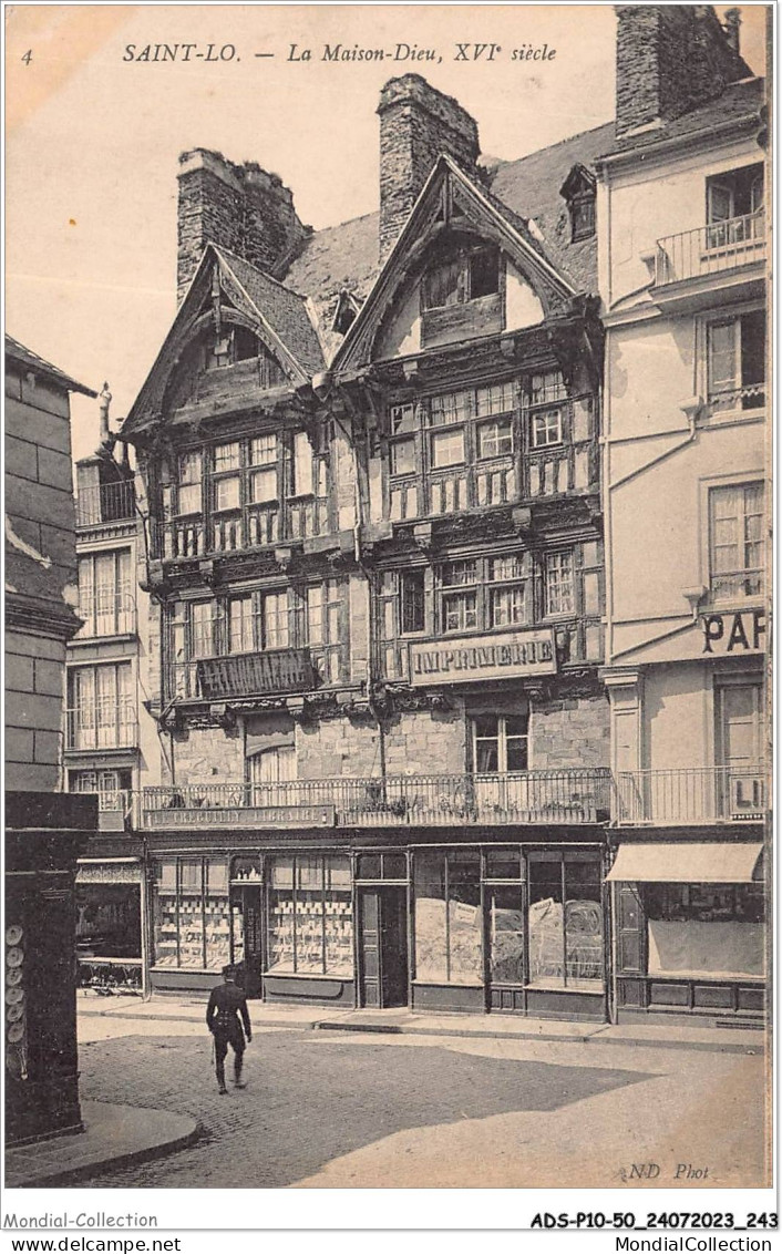 ADSP10-50-0899 - ST-LO - La Maison Dieu - XVIe Siecle - Saint Lo