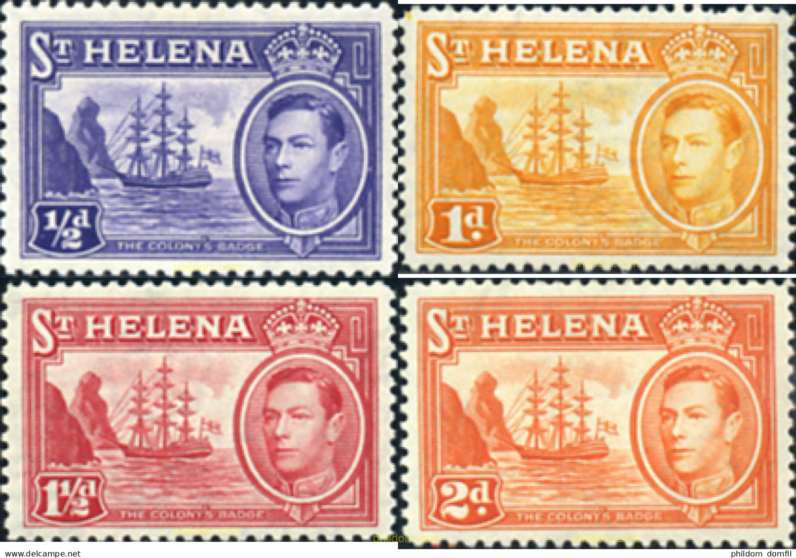 729824 HINGED SANTA ELENA 1938 JORGE VI - Sint-Helena