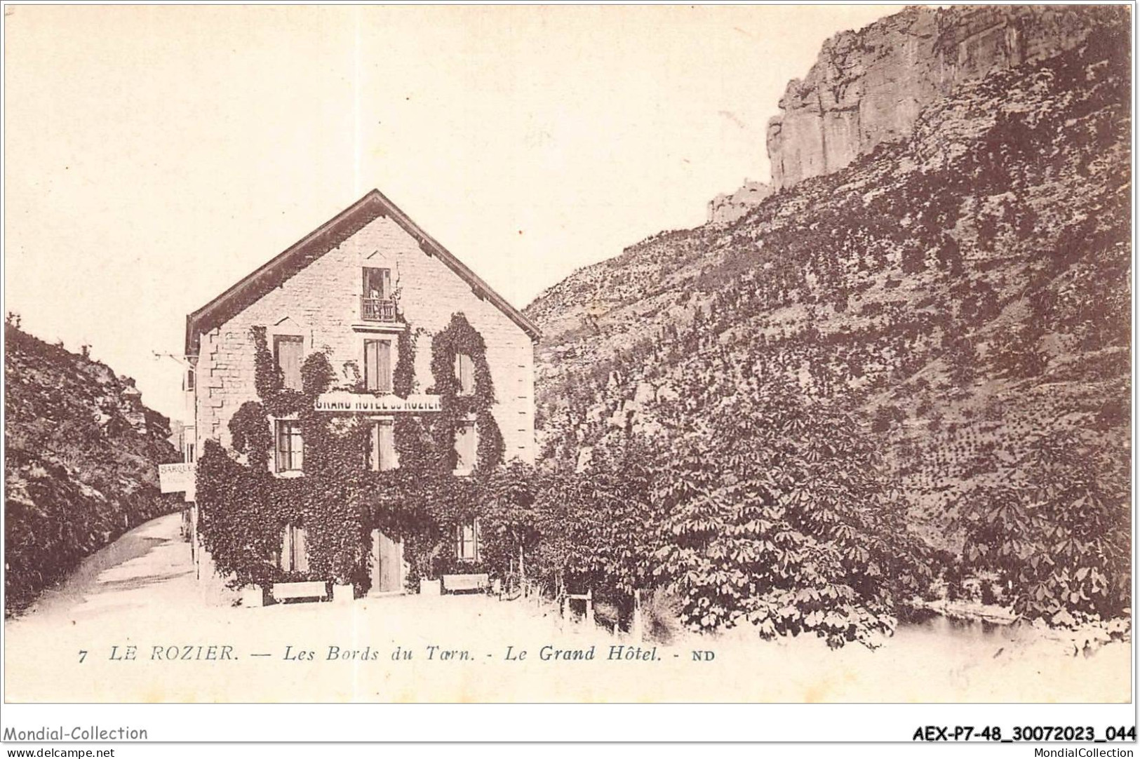 AEXP7-48-0645 - LE ROZIER - Les Bords Du Tarn - Le Grand Hôtel  - Gorges Du Tarn