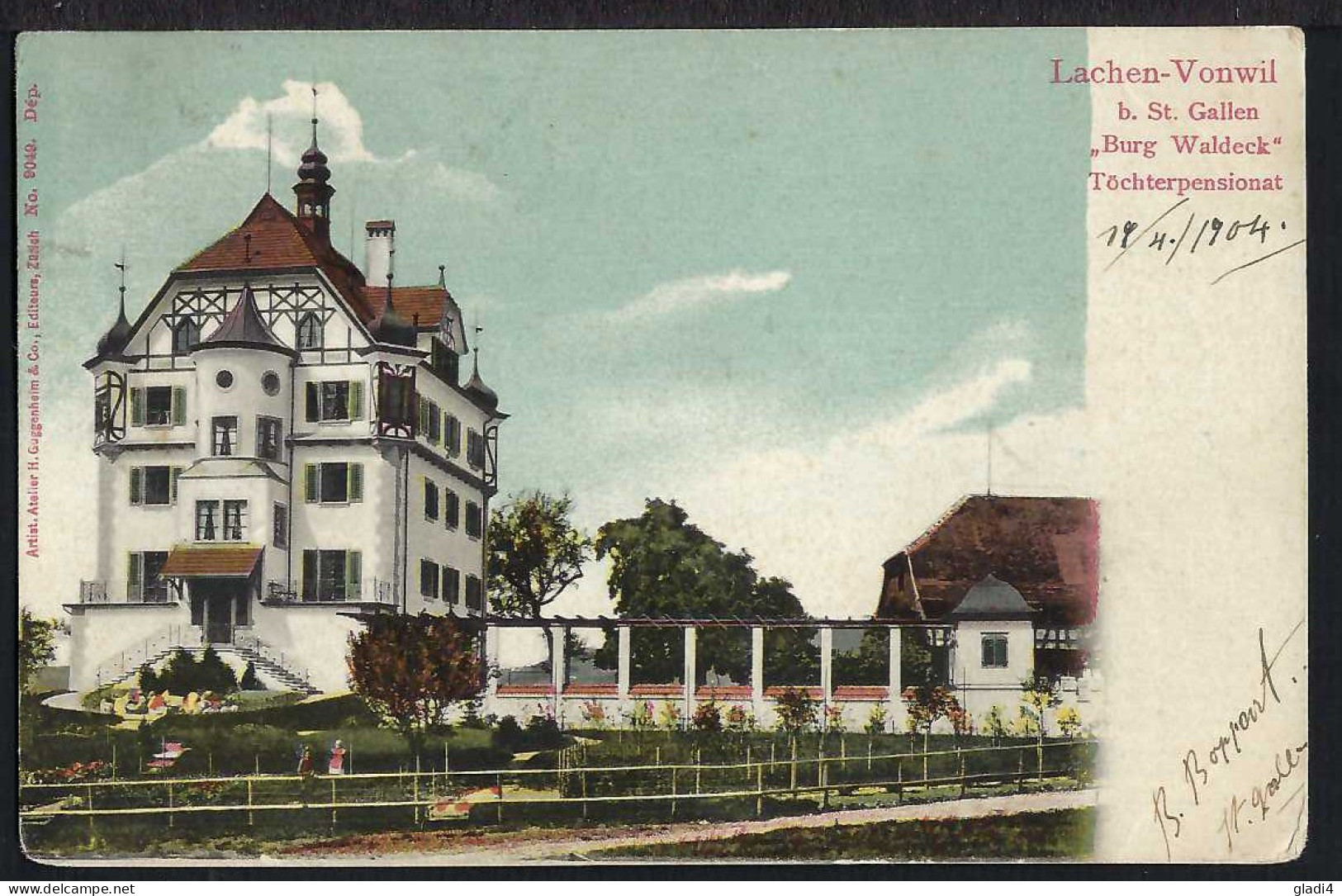 St.Gallen - Lachen - Vonwil - Burg Waldeck - 1904 - Sonstige & Ohne Zuordnung