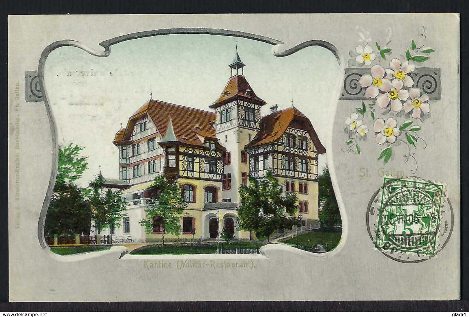 St.Gallen - Mililtär Restaurant - 1906 - Sonstige & Ohne Zuordnung