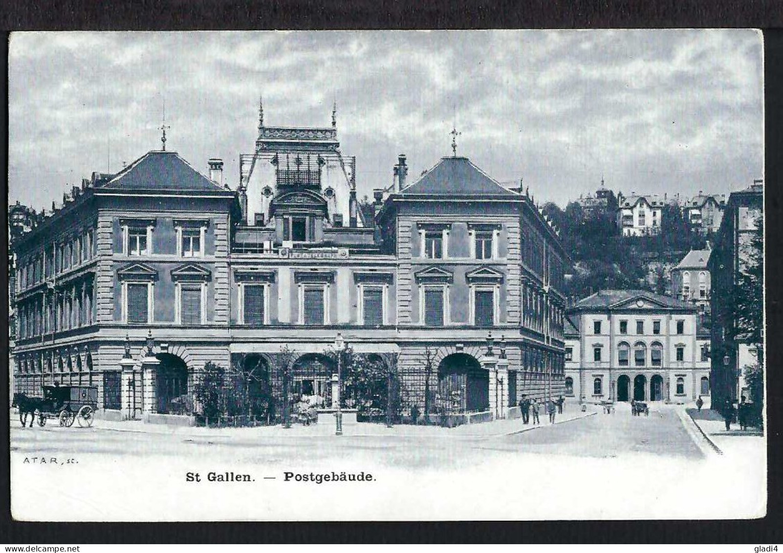 St.Gallen - Postgebäude Und Bahnhof - Sonstige & Ohne Zuordnung