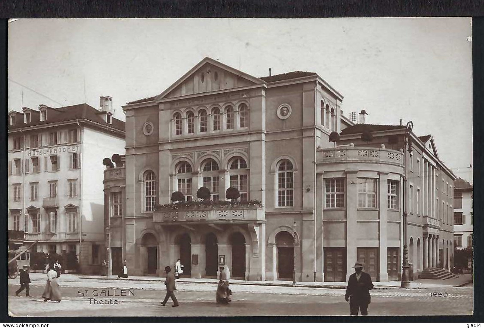 St.Gallen - Theater - Belebt – Animée - 1912 - Sonstige & Ohne Zuordnung