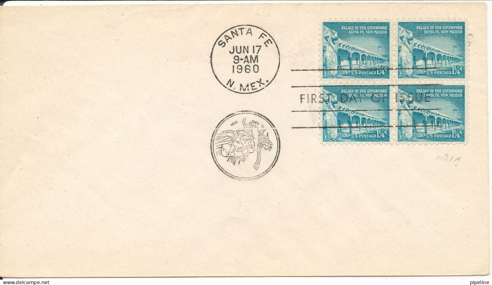 USA FDC In Block Of 4 SANTA FE NEW MEXICO 17-6-1960 - 1951-1960