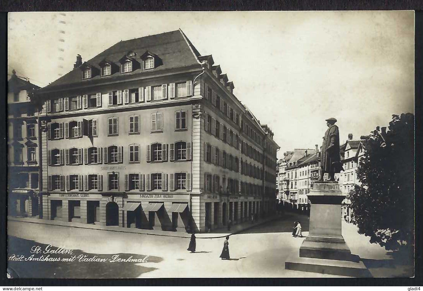 St.Gallen - Vadian Denkmal - Amtshaus - Gelaufen - Sonstige & Ohne Zuordnung