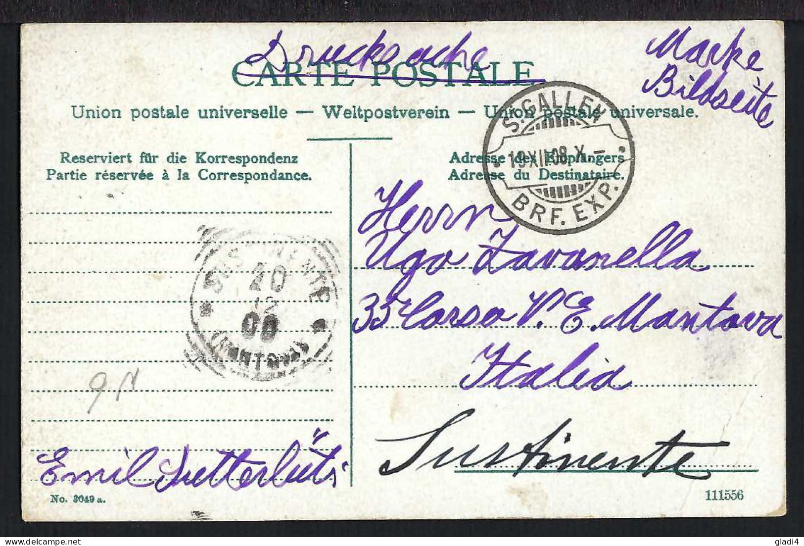 St.Gallen Und Scheffelstein - Belebt - 1908  - Sonstige & Ohne Zuordnung