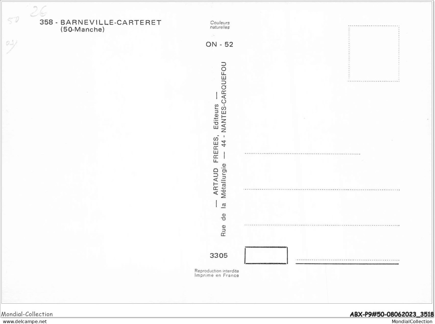 ABXP9-50-0752 - CARTERET - BARNEVILLE - Carteret