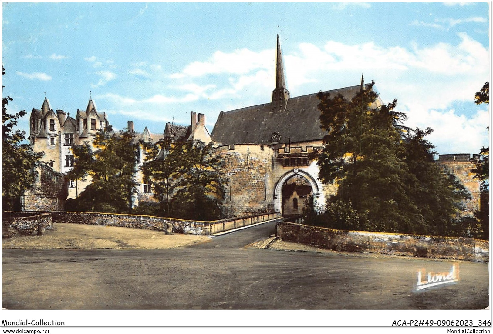 ACAP2-49-0177 - MONTREUIL-BELLAY - Enceinte Fortifiée Du Chateau à L'interieur L'Eglise  - Montreuil Bellay
