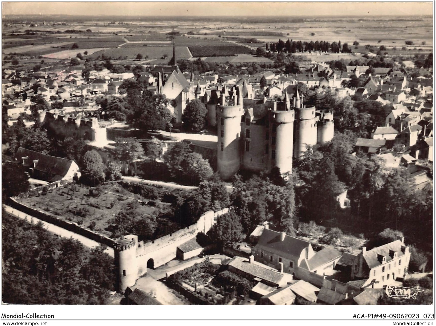 ACAP1-49-0040 - MONTREUIL-BELLAY - Vue Aerienne ,Le Chateau  - Montreuil Bellay