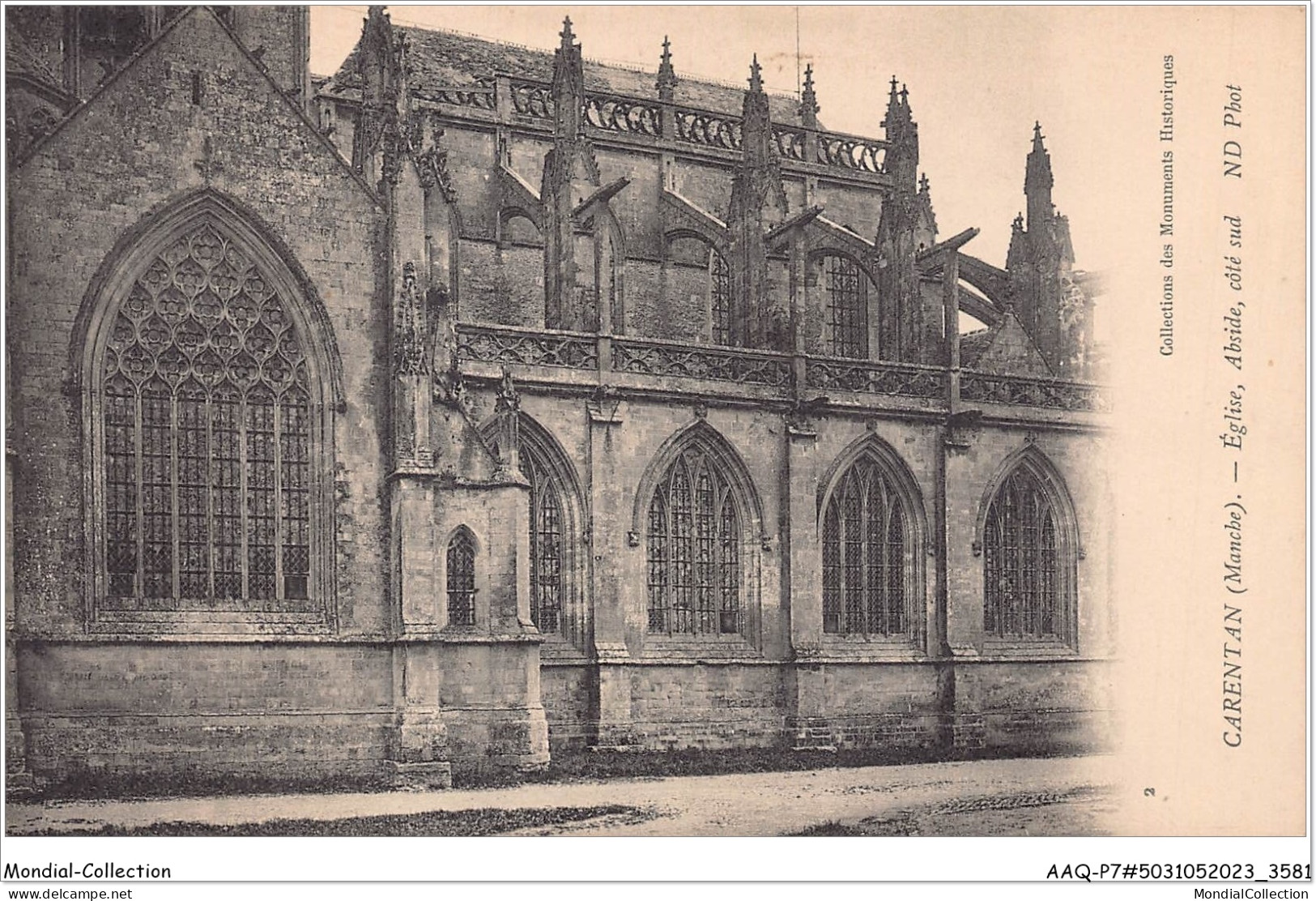 AAQP7-50-0575 - CARENTON - Eglise -Abside-Cote Sud - Carentan