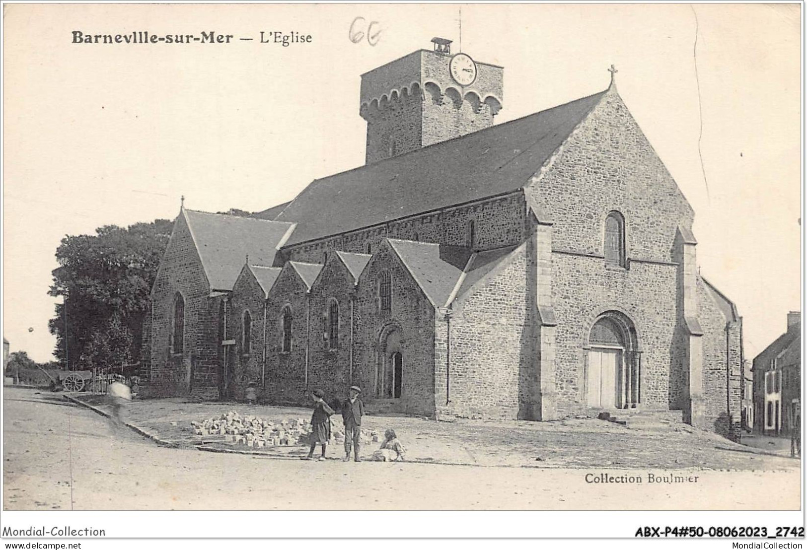 ABXP4-50-0360 - BARNEVILLE Sur Mer - L'Eglise - Barneville