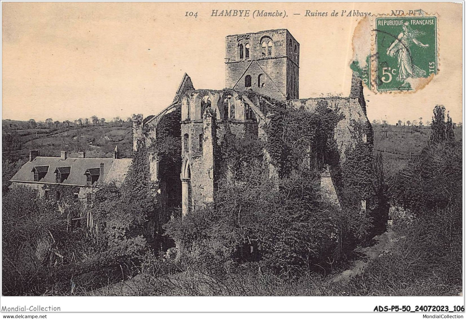 ADSP5-50-0444 - HAMBYE - Ruines De L'abbaye - Coutances