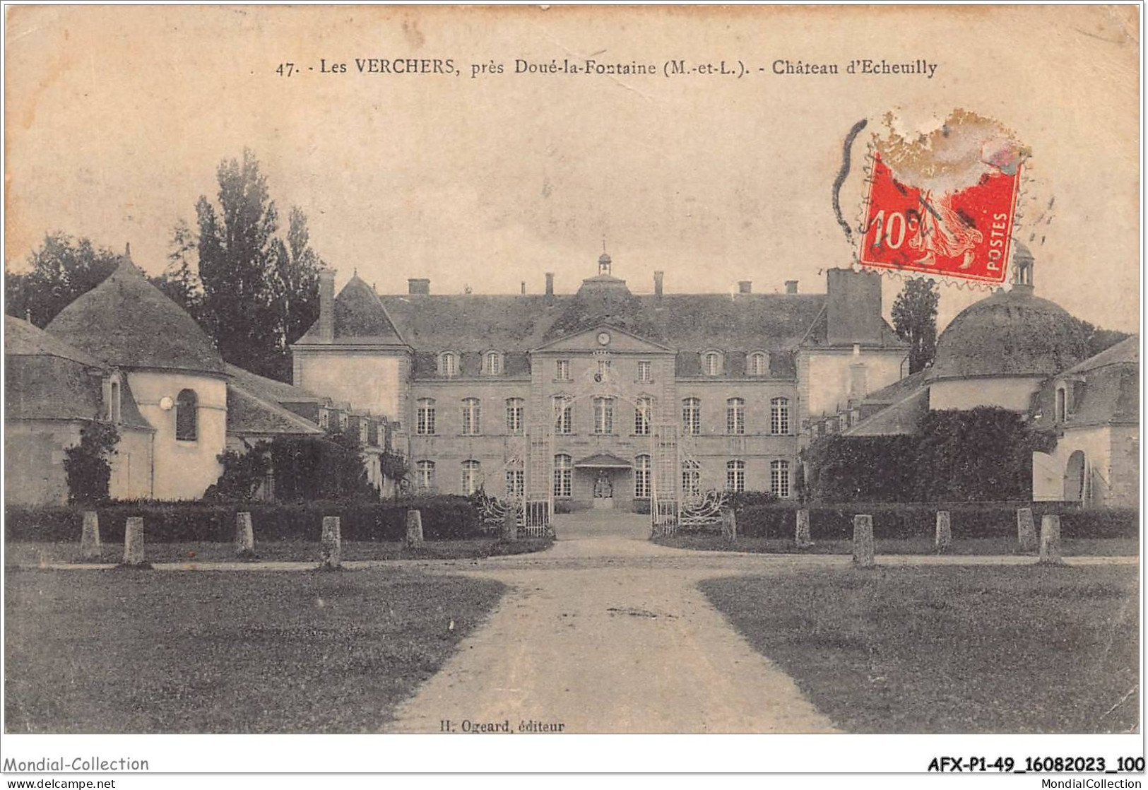 AFXP1-49-0051 - Les VERCHERS -Pres De DOUE-LA-FONTAINE - Chateau D'Echeuilly - Doue La Fontaine
