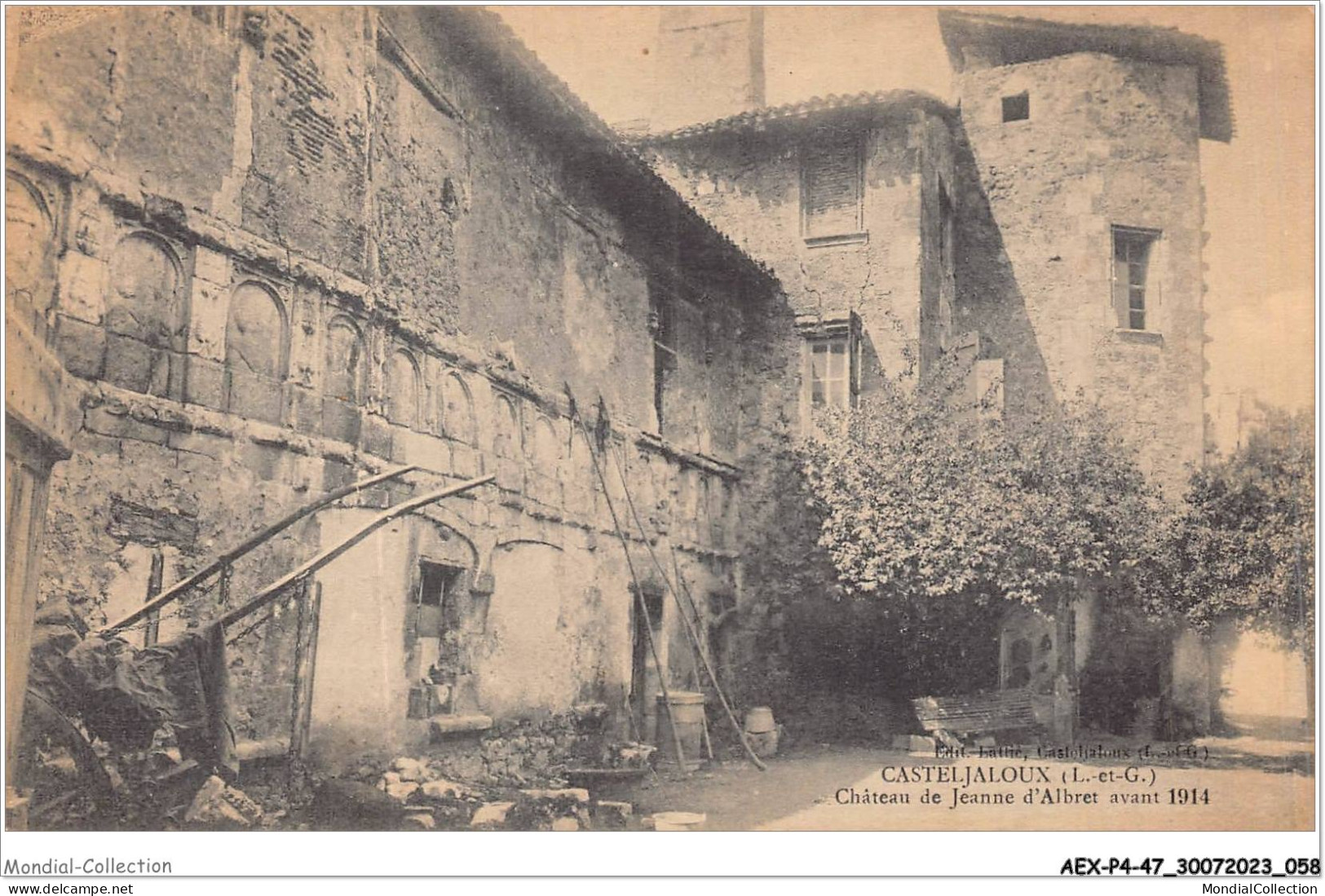 AEXP4-47-0310 - CASTELJOUX - Château De Jeanne D'albret Avant 1914  - Casteljaloux