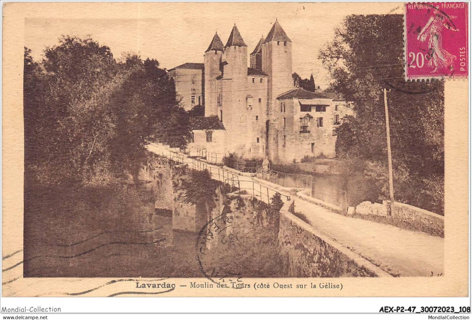 AEXP2-47-0144 - LAVARDAC - Moulin Des Tours - Côté Ouest Sur Le Gélise  - Lavardac