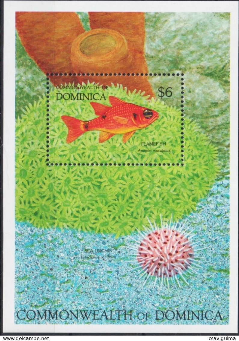 Dominica - 1992 - Fishes - Yv Bf 209 - Fishes