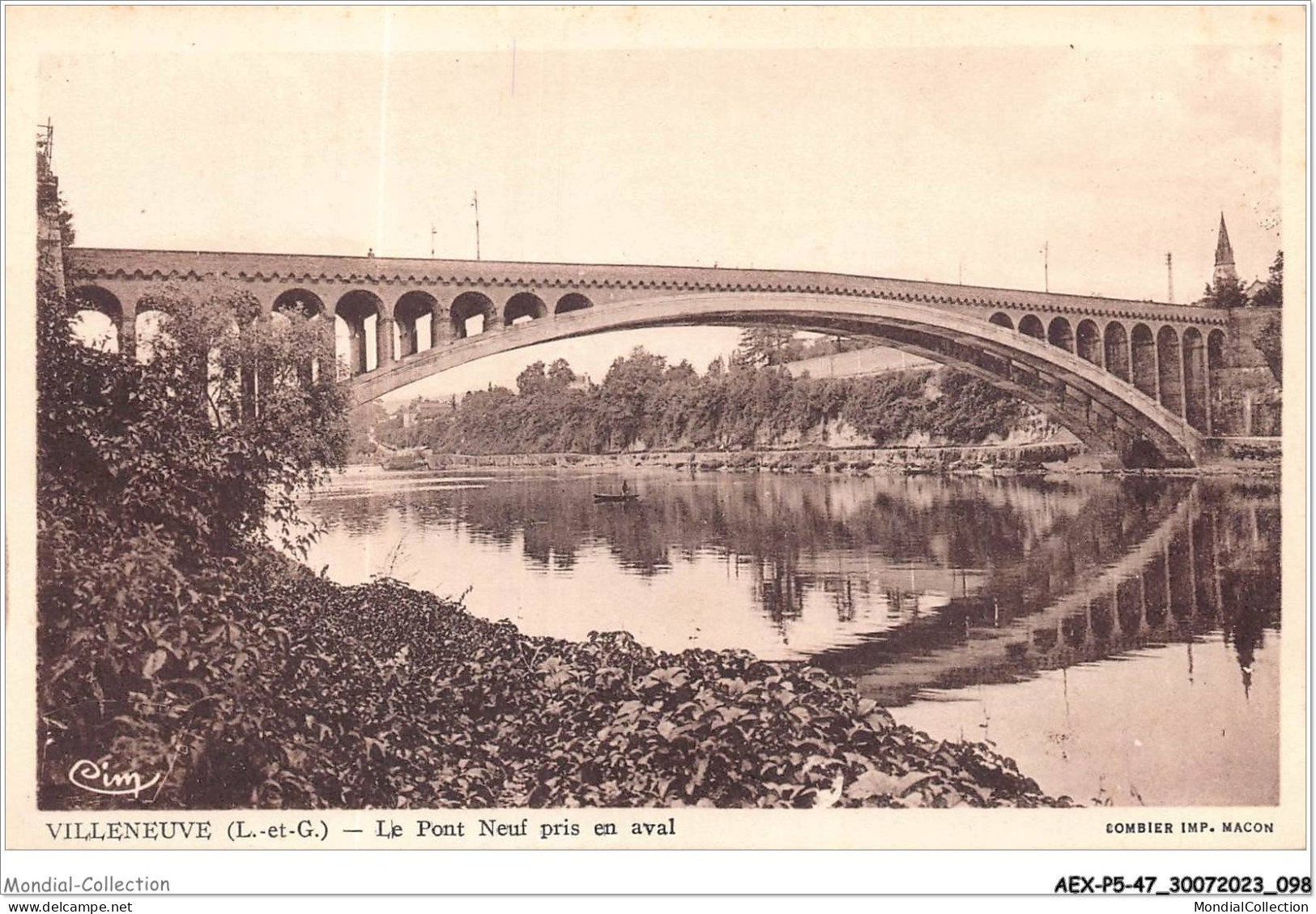 AEXP5-47-0438 - VILLENEUVE-SUR-LOT - Le Pont Neuf Pris En Aval  - Villeneuve Sur Lot