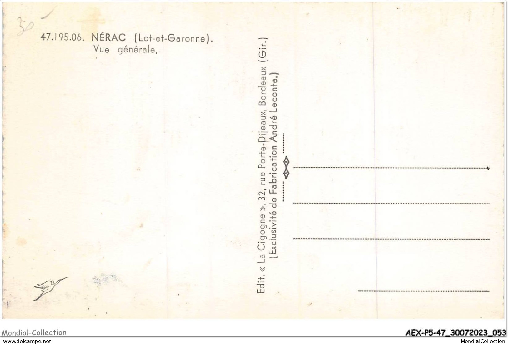 AEXP5-47-0415 - NERAC - Vue Générale  - Nerac