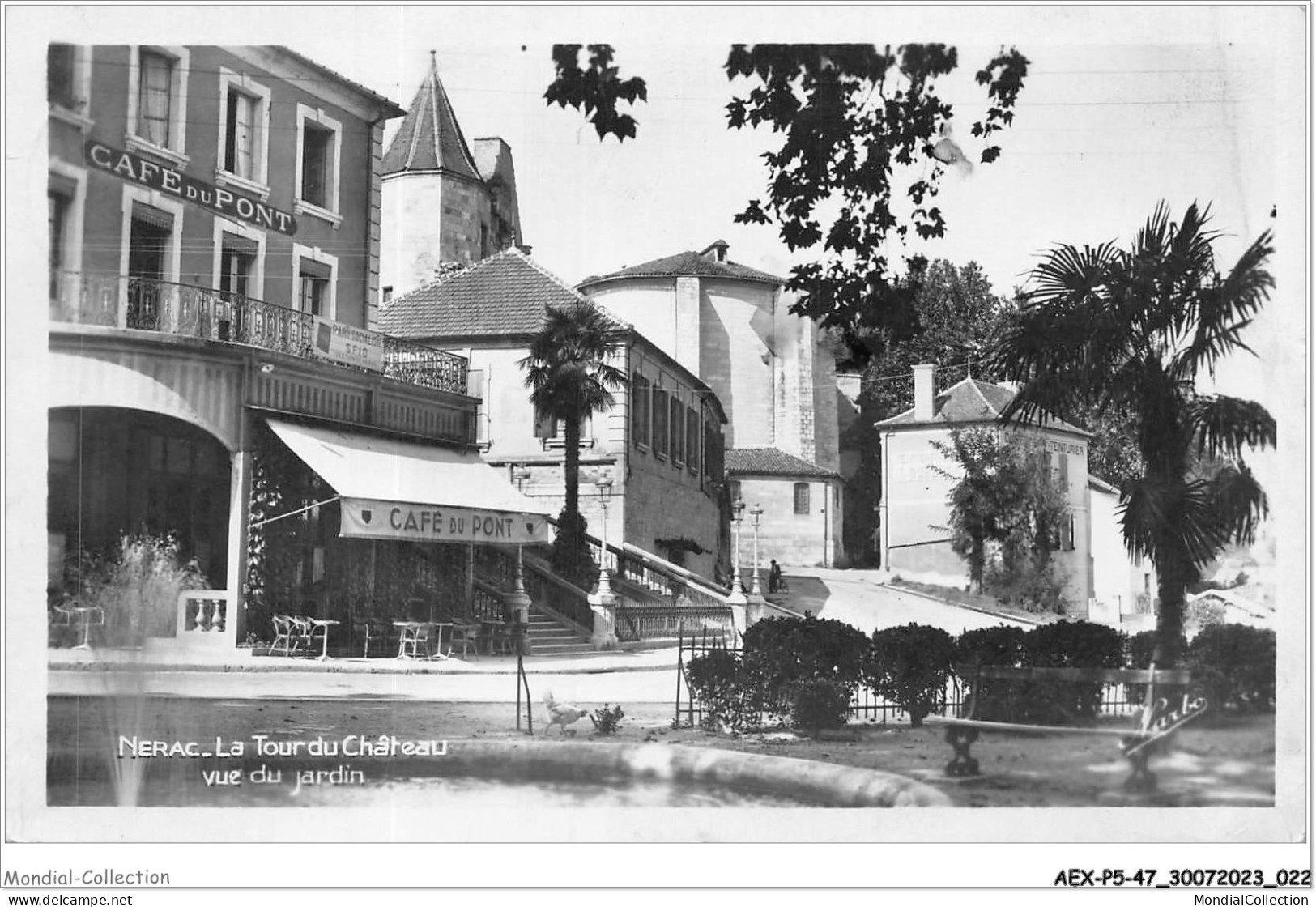 AEXP5-47-0400 - NERAC - La Tour Du Château Vue Du Jardin  - Nerac