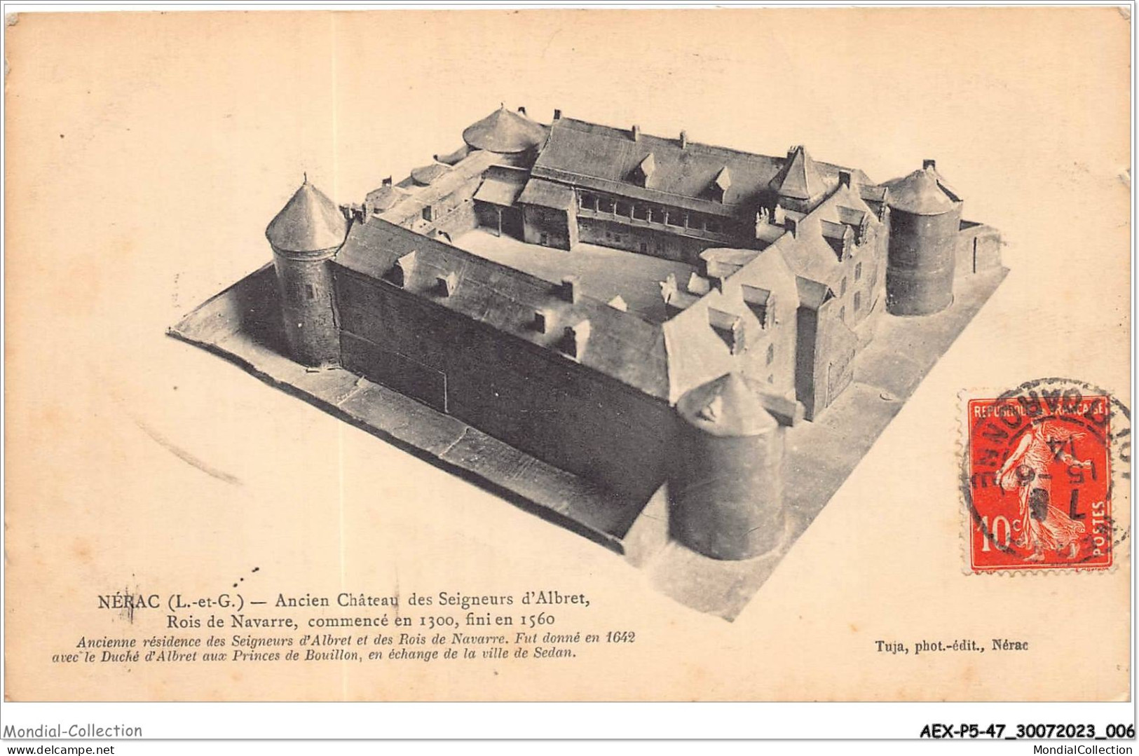 AEXP5-47-0392 - NERAC - Ancien Château Des Seigneurs D'albret - Rois De Navarre - Commencé En 1300 Fini En 1560  - Nerac