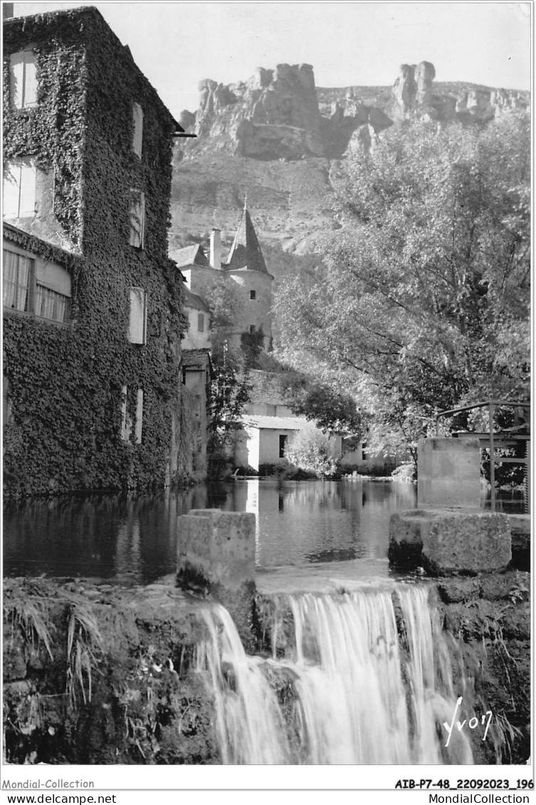 AIBP7-48-0814 - FLORAC - Le Rocher De Rochefort Et La Chute Du Pêcher  - Florac