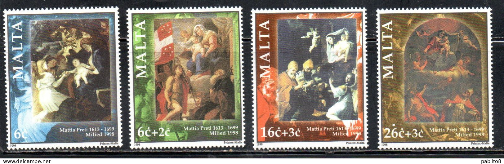 MALTA 1998 CHRISTMAS NATALE NOEL WEIHNACHTEN NAVIDAD COMPLETE SET SERIE COMPLETA MNH - Malte