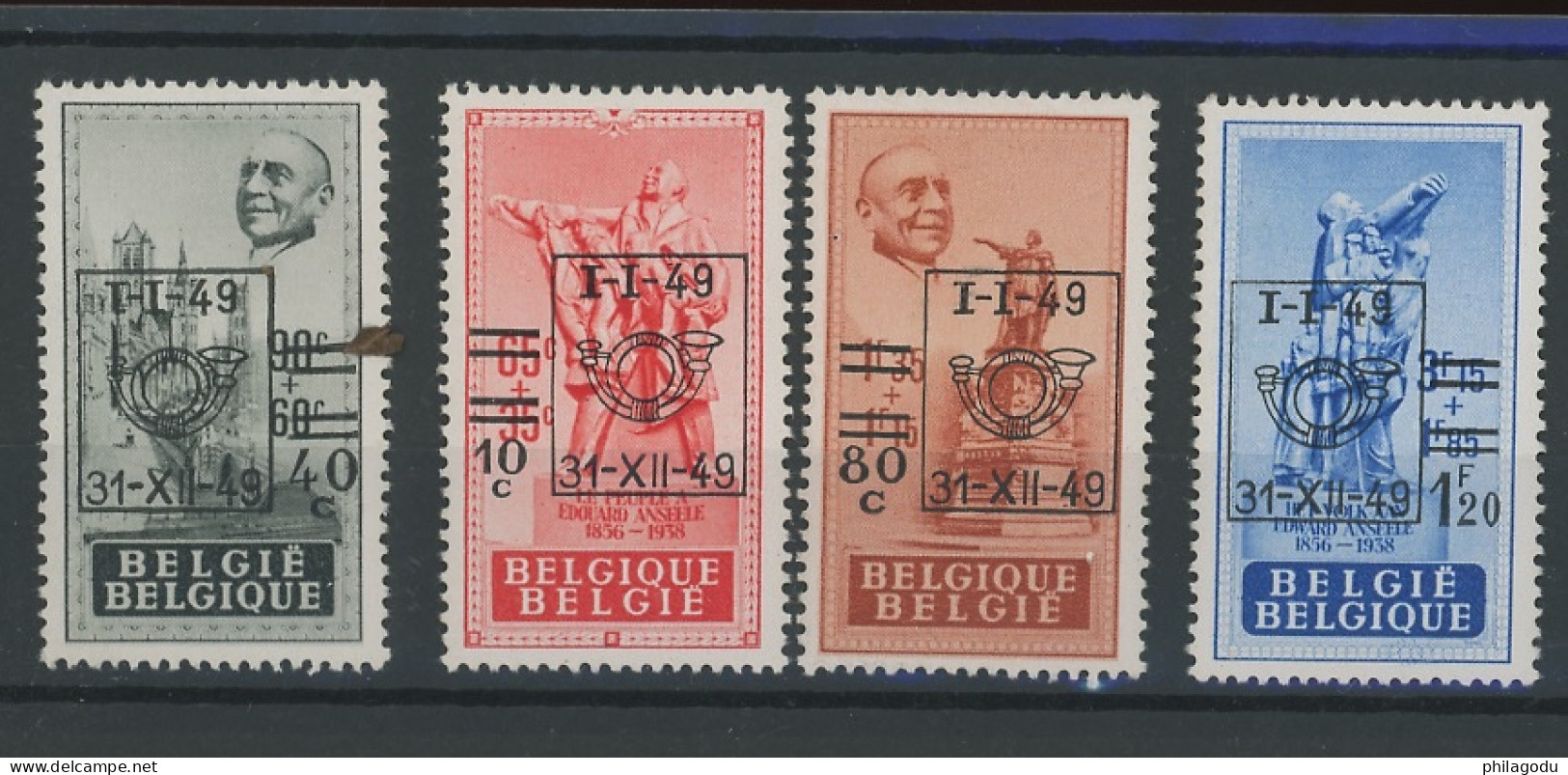1949 ++ 803-806 **. Anseele Preos.  Postfris - Unused Stamps