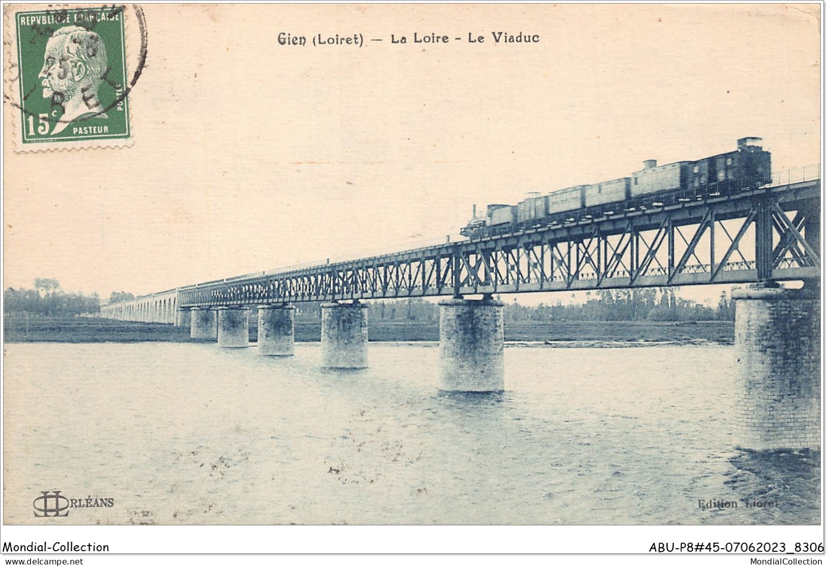 ABUP8-45-0789 - GIEN - La Loire - Le Viaduc TRAIN - Gien