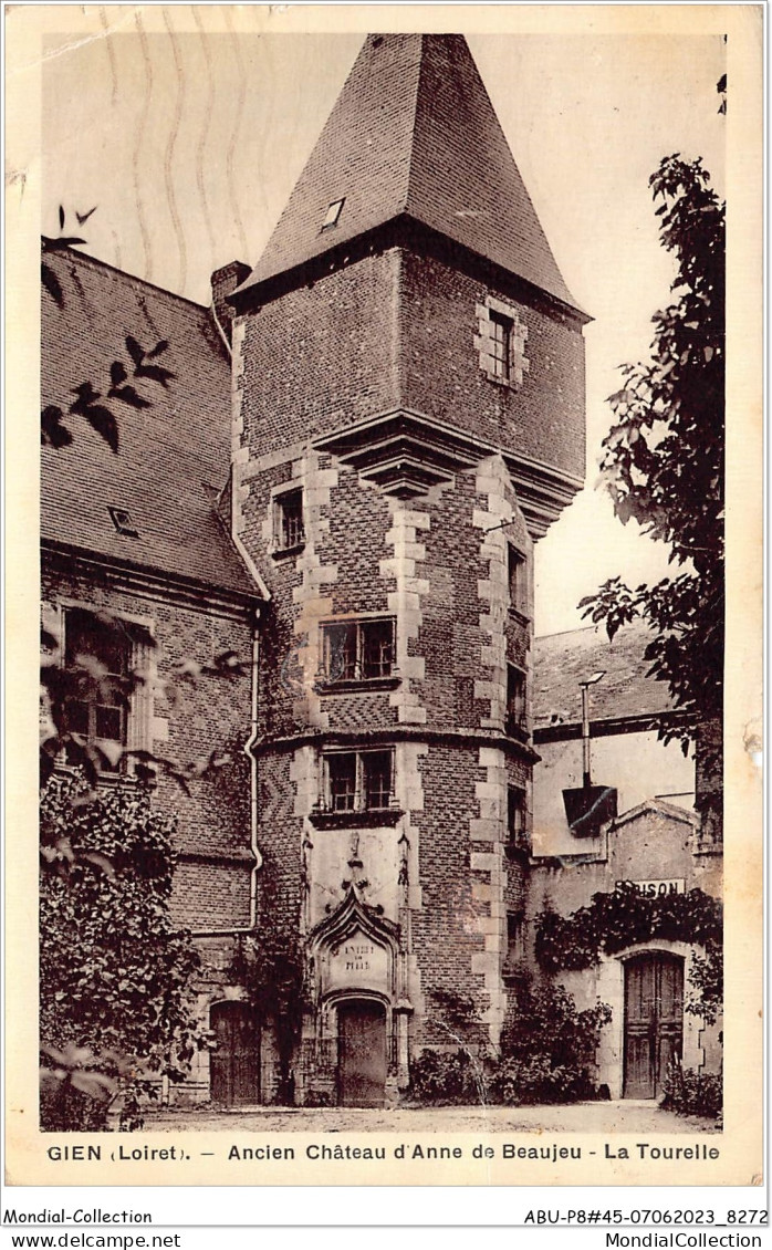 ABUP8-45-0772 - GIEN - Ancien Chateau D'Anne De Beaujeu - La Tourelle - Gien