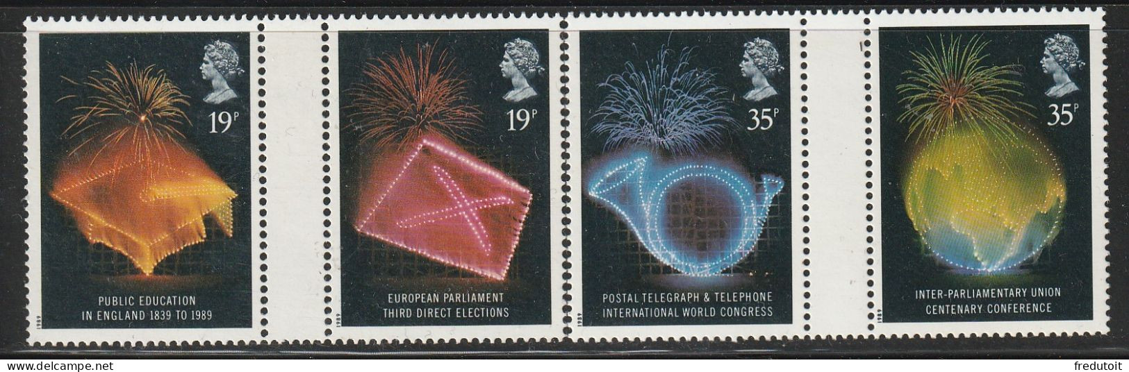GRANDE BRETAGNE - N°1376/9 ** (1989) - Unused Stamps