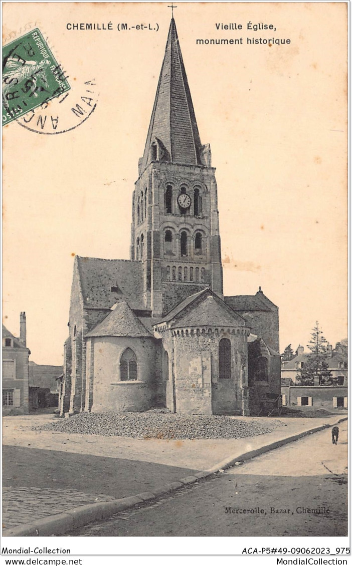ACAP5-49-0491 - CHEMILLE - Vieille Eglise Monument Historique  - Chemille