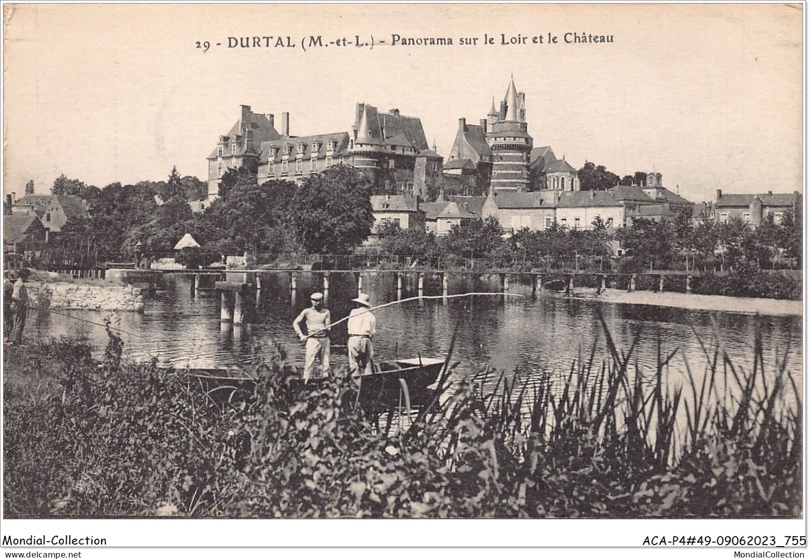 ACAP4-49-0381 - DURTAL - Panorama Sur Le Loir Et Le Chateau  - Durtal