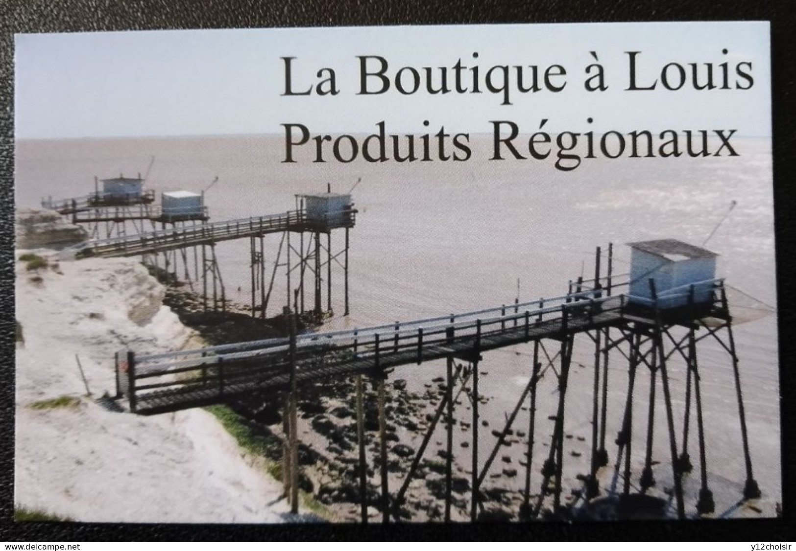 Pub Carte De Visite Boutique à Louis Produits Régionaux Meschers-Sur-Gironde Carrelet - Reclame