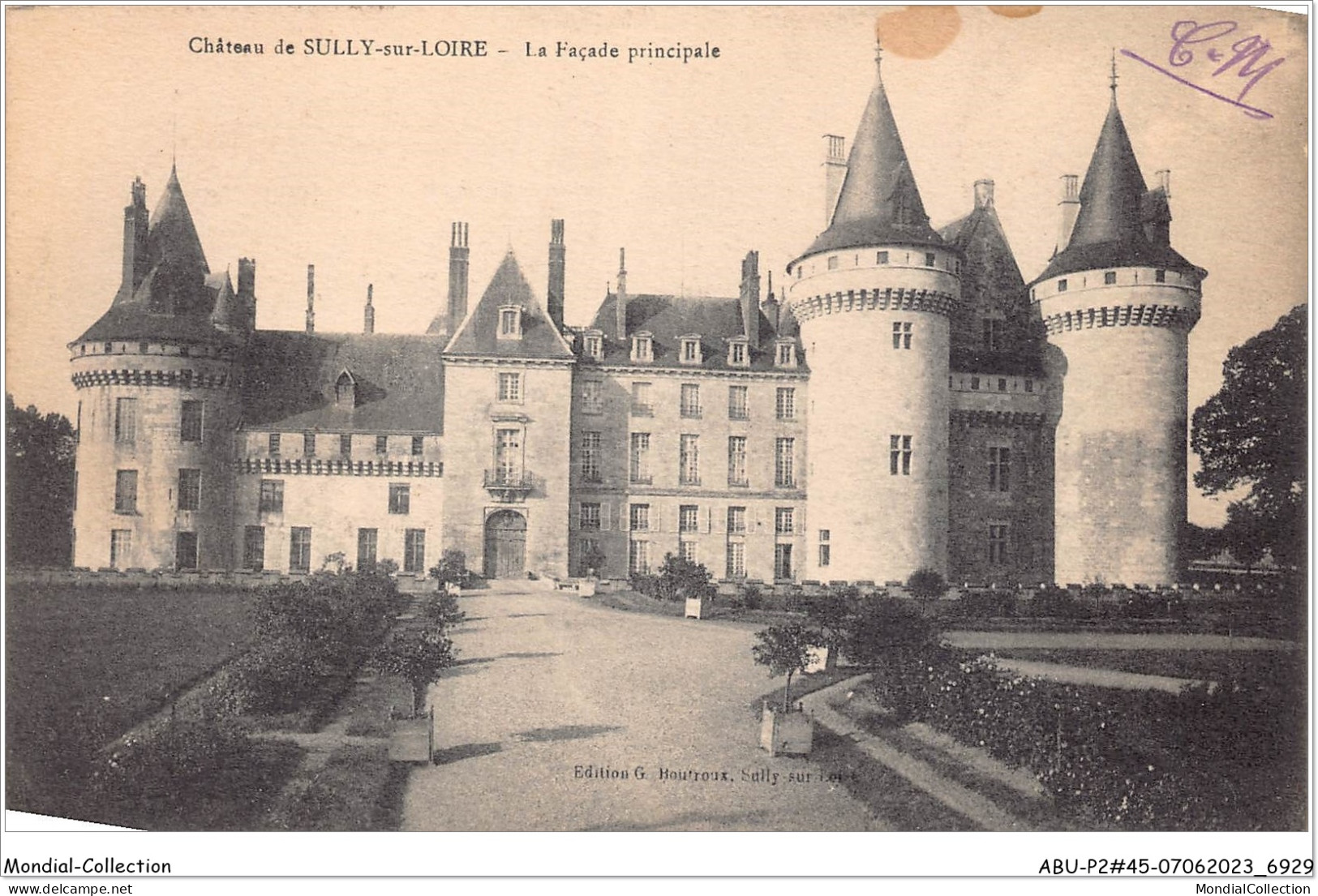ABUP2-45-0100  -  SULLY-SUR-LOIRE - Le Chateau -La Facade Principal  - Sully Sur Loire
