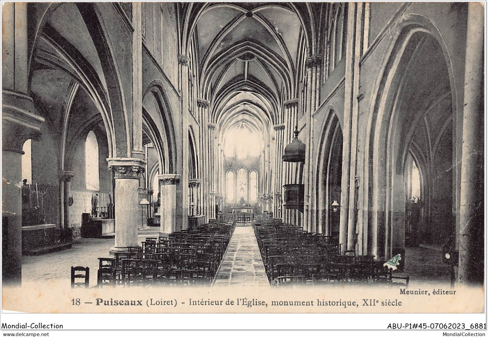 ABUP1-45-0076  -  PUISEAUX - Interieur De L'Eglise-Monument Historique Xiieme Siecle  - Puiseaux