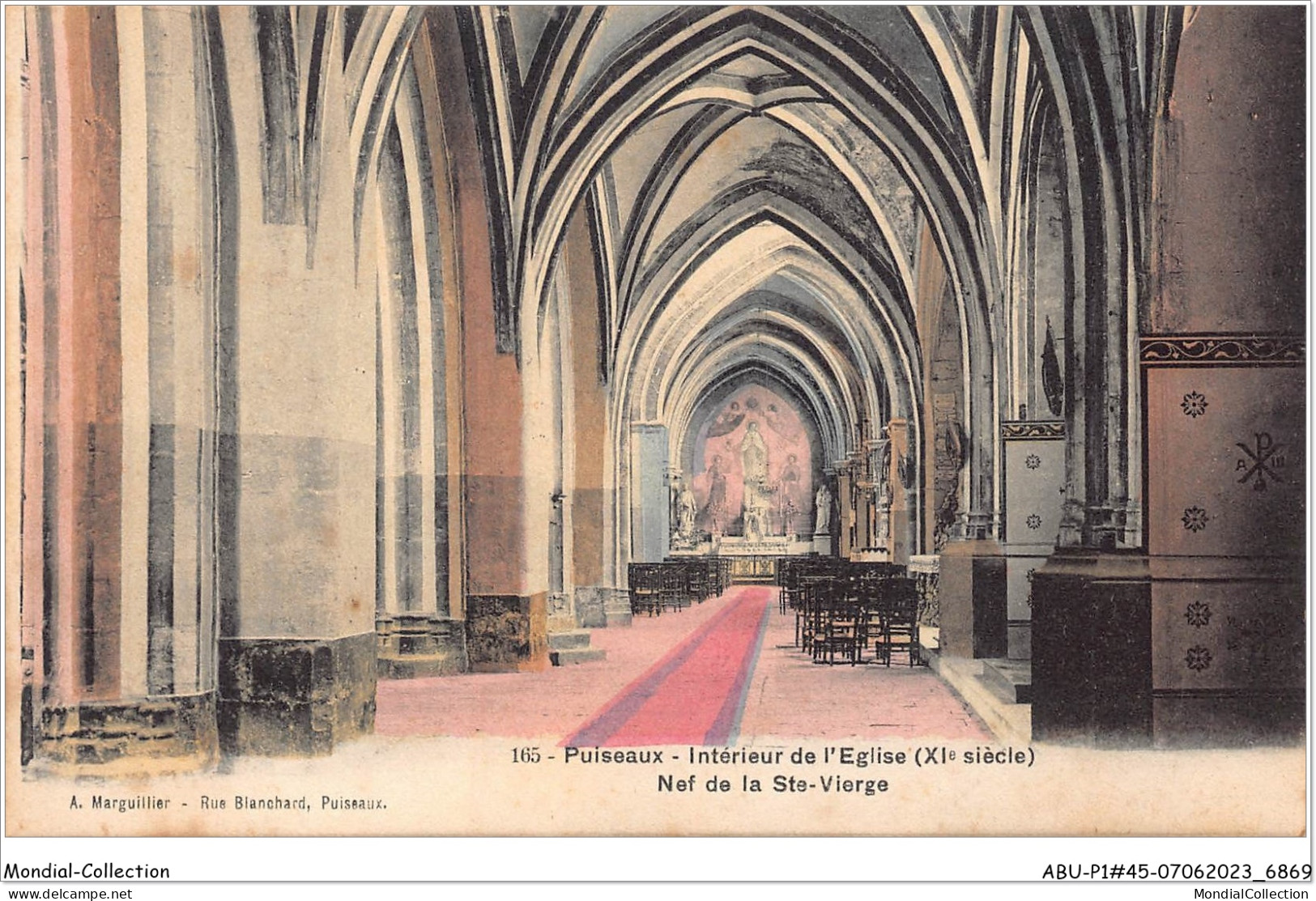 ABUP1-45-0070  -   PUISEAUX - Interieur De L'Eglise -Nef De La Ste Vierge  - Puiseaux