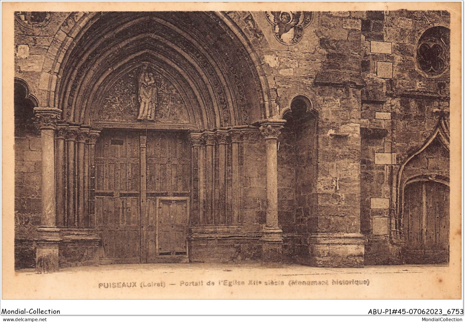 ABUP1-45-0012  -  PUISEAUX - Portail De L'Eglise Xiieme Siecle  - Puiseaux