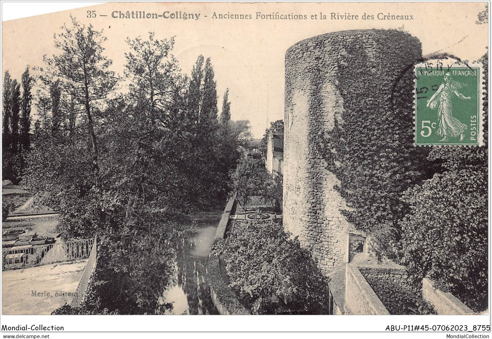 ABUP11-45-1014 - CHATILLON-COLIGNY - Anciennes Fortifications Et La Riviere Des Creneaux - Chatillon Coligny