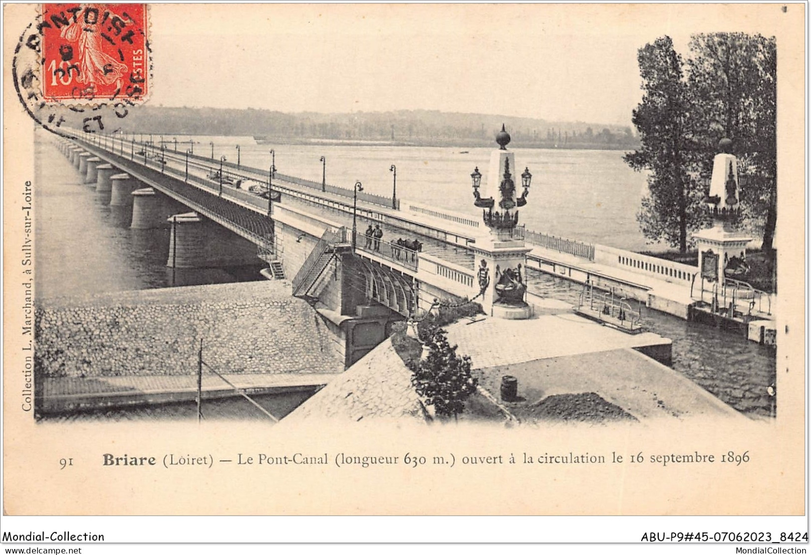 ABUP9-45-0848 - BRIARE  - Le Pont-Canal - Ouvert A La Circulation Le 16 Septembre 1896 - Briare